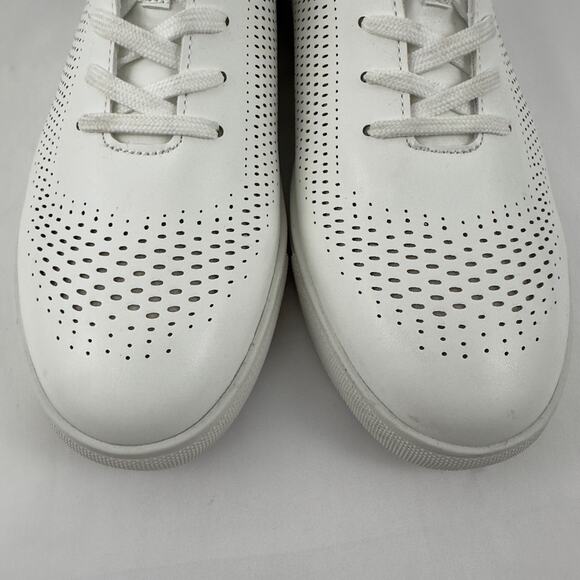 Unlisted‎ by Kenneth Cole white perforated padded Ralley lace-up sneakers - Picture 6 of 10